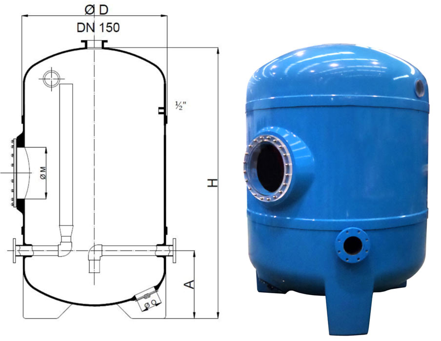 Контактные озоностойкие резервуары Calplas серии CO