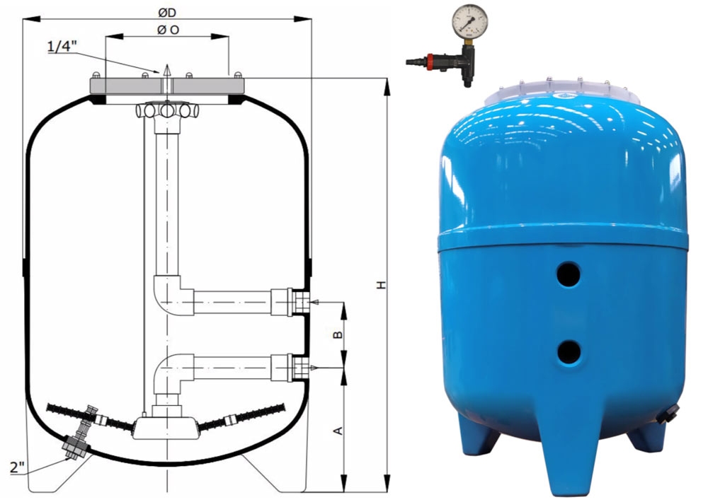 фильтр для бассейна Calplas HFS
