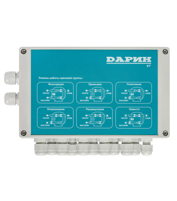 Автоматическая промывка фильтра, оснащённого 5-ти вентильной крановой группой. Используется только совместно с многофункциональным микропроцессорным прибором МАСТЕР