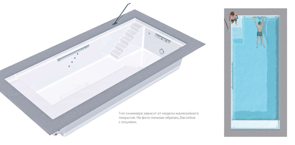 Композитный бассейн из Германии RivieraPool Ancona