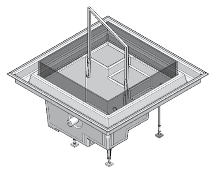 Karo IceCube - встраиваемый переливной холодный мини-бассейн для бань и саун