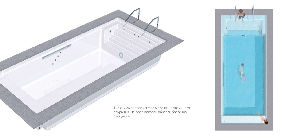 Композитный бассейн из Германии RivieraPool Linear