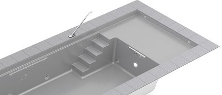 Композитный бассейн RivieraPool WETLOUNGE