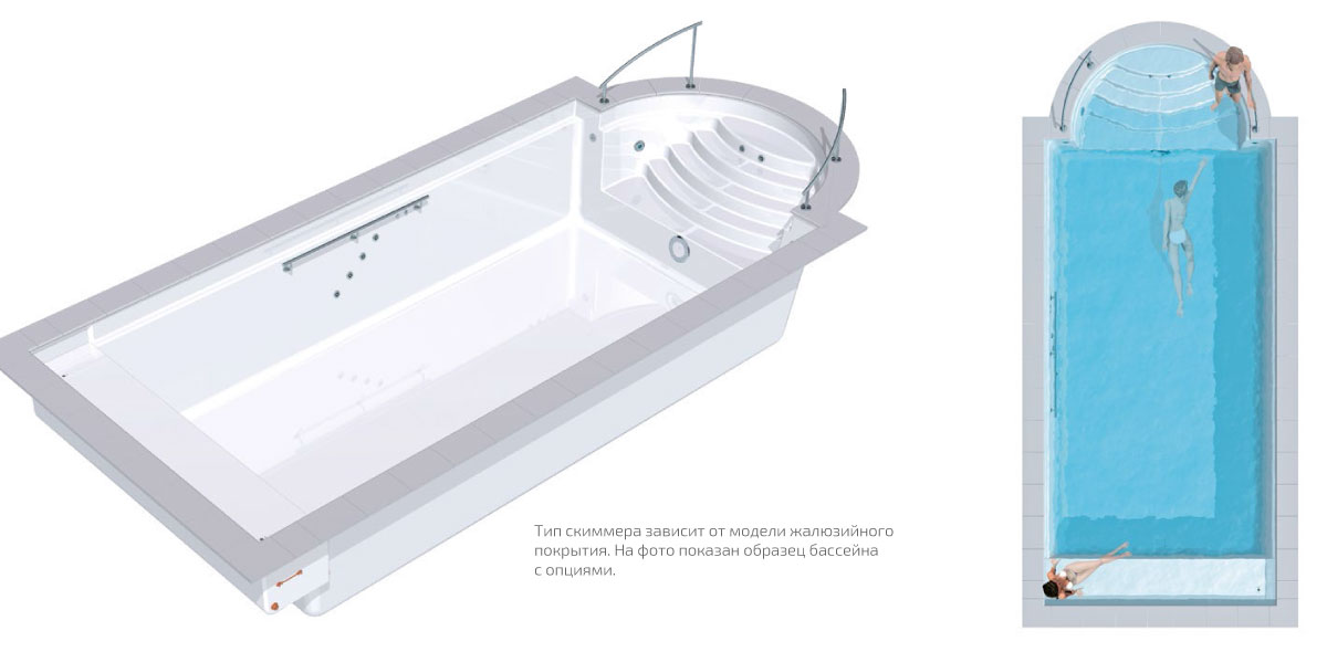 Композитный бассейн из Германии RivieraPool Rom