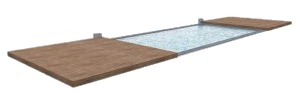 Сдвижная терраса и покрытие для бассейна TROPICA HOLZDECK