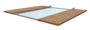 Сдвижная терраса и покрытие для бассейна TROPICA HOLZDECK