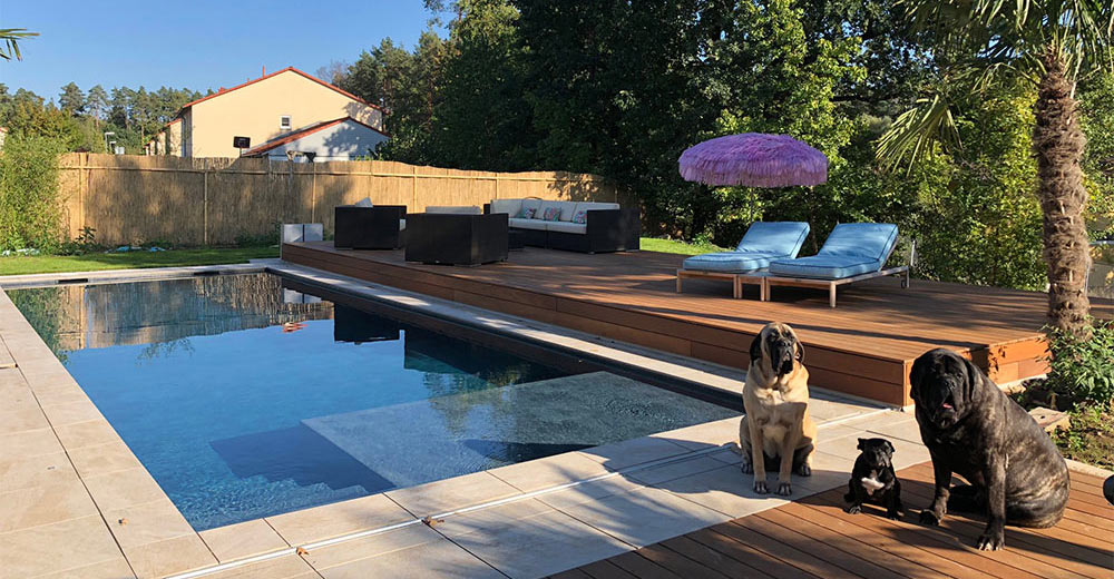 Автоматический раздвижной павильон и покрытие для бассейна TROPICA HOLZDECK