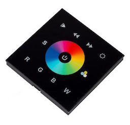 Панели управления сенсорные для управления RGB и RGBW мультицветными прожекторами Wibre