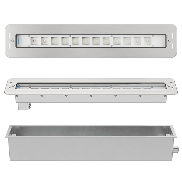 WIBRE 4.0502 встраиваемый линейный подводный прожектор для бассейнов