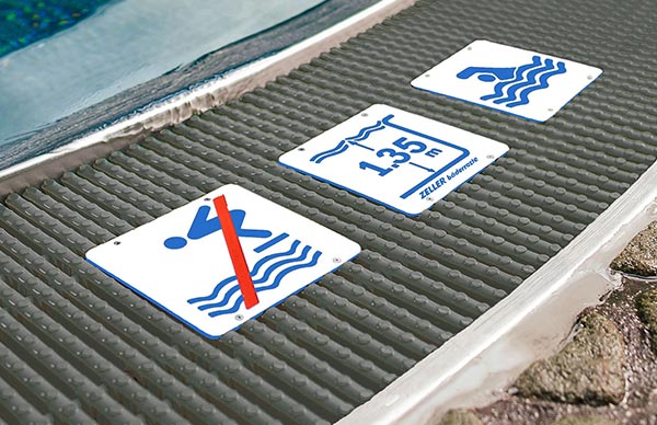 Переливная решетка Zeller с табличкой, ТД ЭКТИС