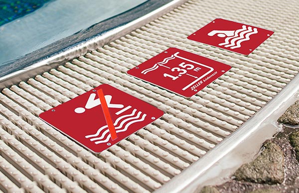 Переливная решетка Zeller с табличкой, ТД ЭКТИС