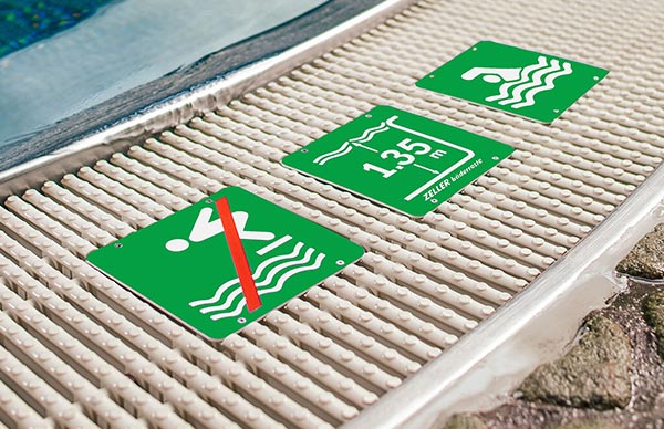 Переливная решетка Zeller с табличкой, ТД ЭКТИС