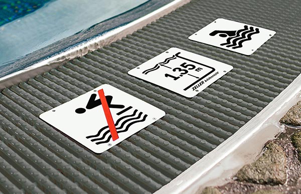 Переливная решетка Zeller с табличкой, ТД ЭКТИС