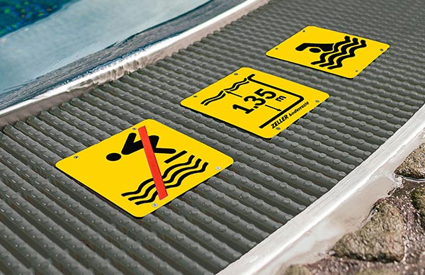 Переливная решетка Zeller с табличкой, ТД ЭКТИС